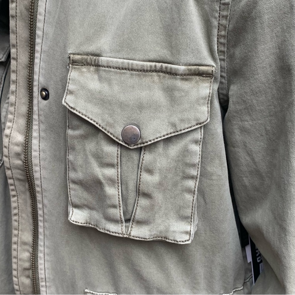 Design Lab Olive Green Utility Jacket - Picture 10 of 16